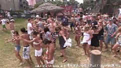 Festejando com os peitos na praia de south padre