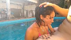 Argentina amador faz me um pete na piscina